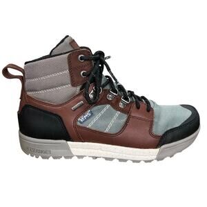 Lems Unisex Outlander Brown Blue Hiking Trail Boot Size M 6.5 W 8